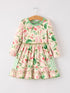 winter-christmas-green-girls-pocket-dress-Sophia's Style-Dress-1